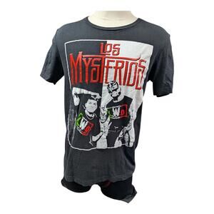 WWE Los Mysterios Rey & Dominik Mysterio NWO T-Shirt Black Men’s Large Fit